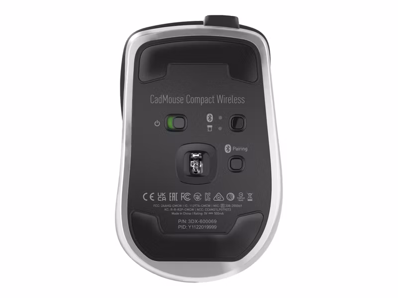 3Dconnexion CadMouse Compact Wireless Trådlös Mus 7 200 DPI Svart