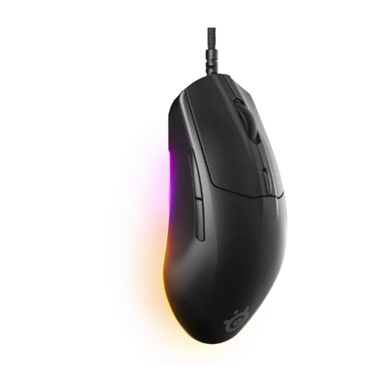 SteelSeries Rival 3 Gen 2 Optisk Trådbunden Gamingmus Svart