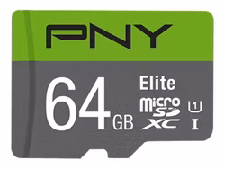 PNY Elite 64 GB microSDXC UHS-I 100 MB/s Minneskort