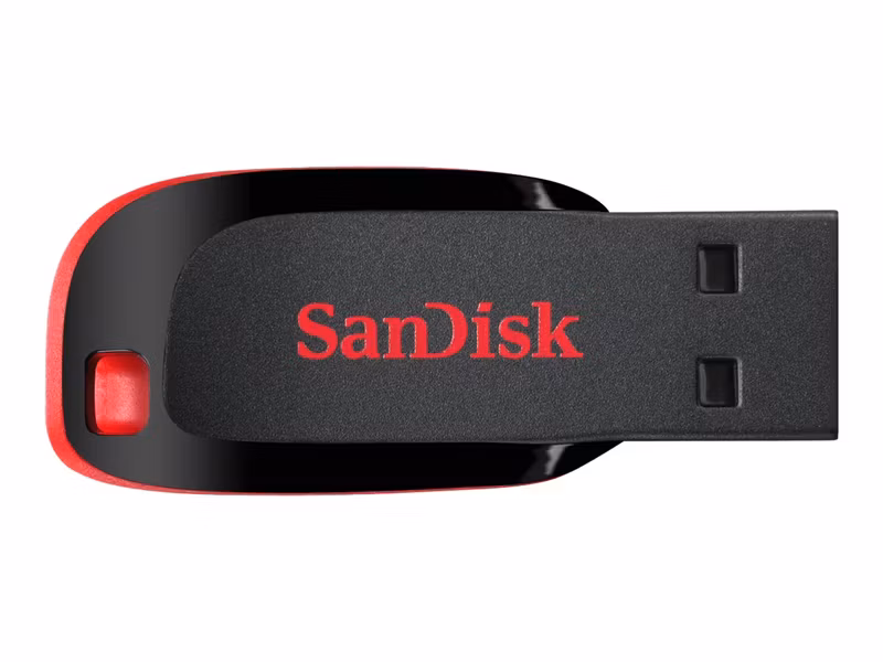 SanDisk Cruzer Blade 32 GB USB 2.0 USB-minne Svart/Röd