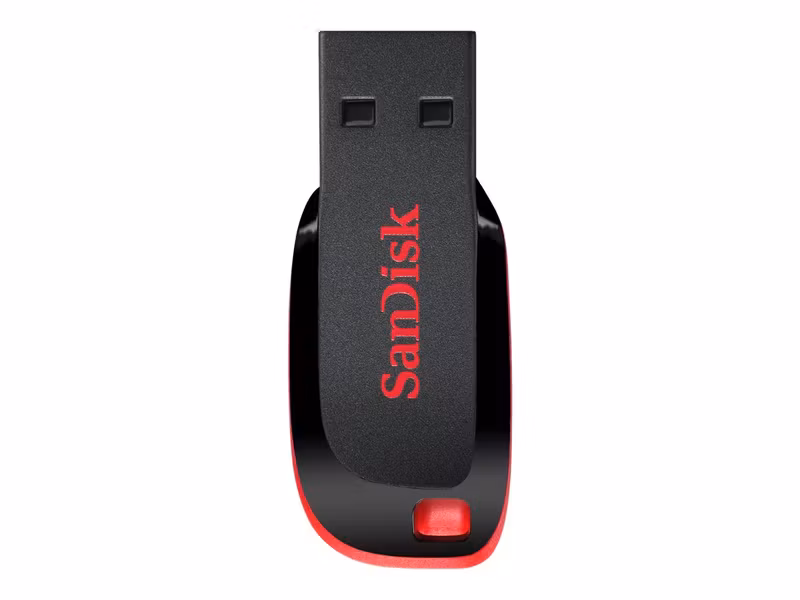 SanDisk Cruzer Blade 32 GB USB 2.0 USB-minne Svart/Röd