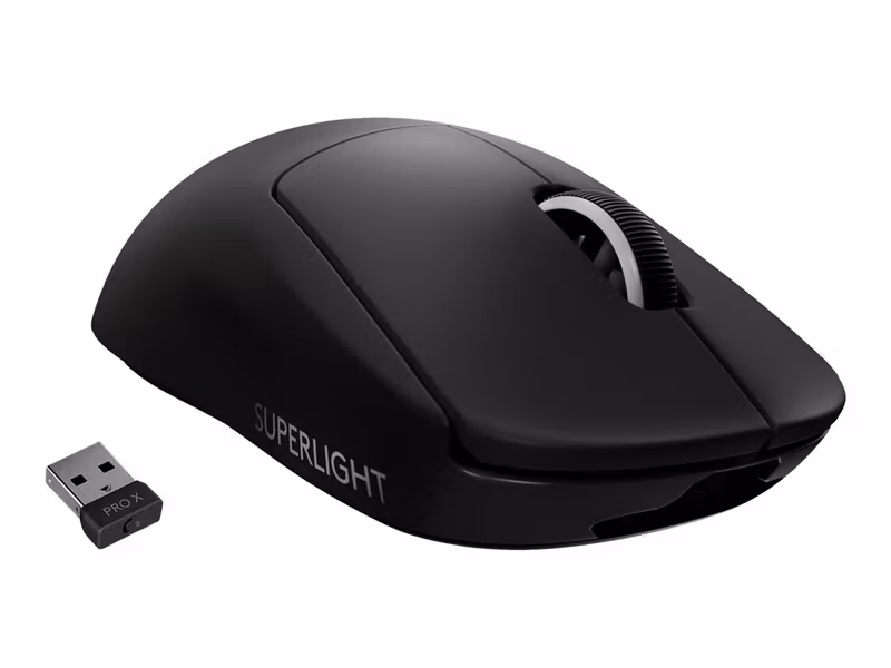 Logitech PRO X SUPERLIGHT Trådlös Gamingmus Svart