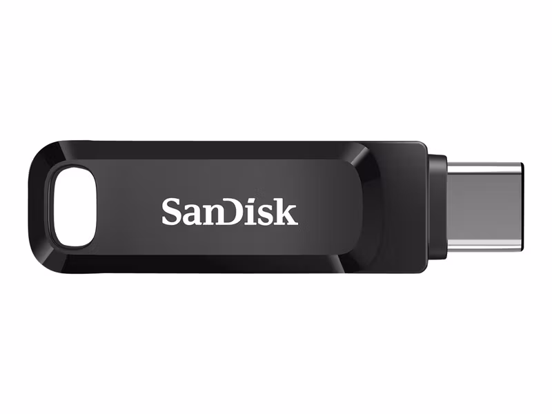 SanDisk Ultra Dual Drive Go 128 GB USB 3.2 Gen 1 USB-A/USB-C USB-minne Svart