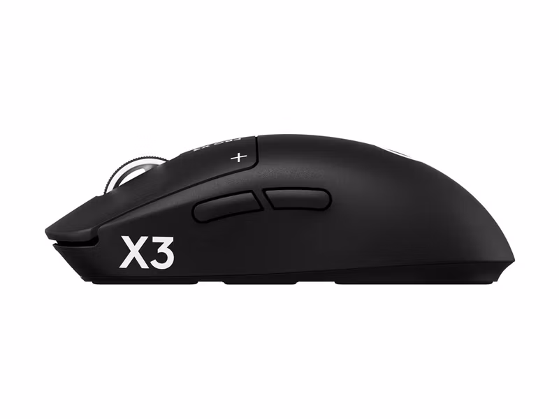 Logitech G PRO X3 SUPERSTRIKE Trådlös Gamingmus Svart