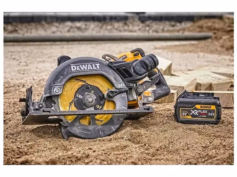 DeWALT DCS577N-XJ 54 V XR FlexVolt 190 mm Sladdlös Cirkelsåg Svart, Gul