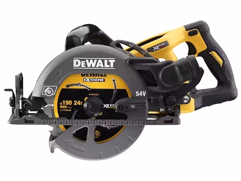 DeWALT DCS577N-XJ 54 V XR FlexVolt 190 mm Sladdlös Cirkelsåg Svart, Gul