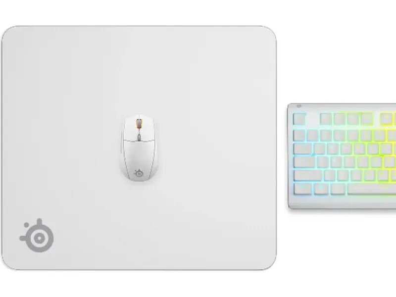 SteelSeries QcK Large 450 × 400 mm Musmatta Vit