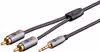 Goobay 65290 Audiokabel 3,5 mm till 2 × RCA 5 m Svart