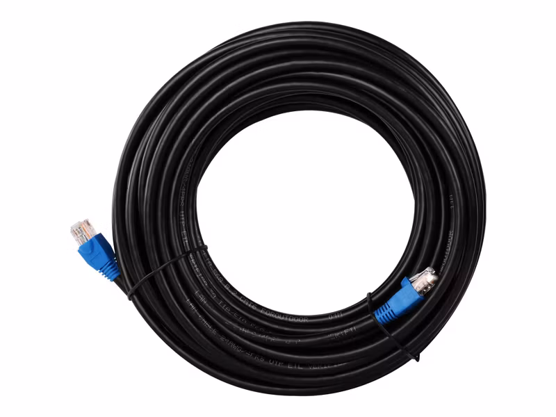 Goobay 94396 RJ45 Cat 6 U/UTP utomhuskabel 60 m Svart