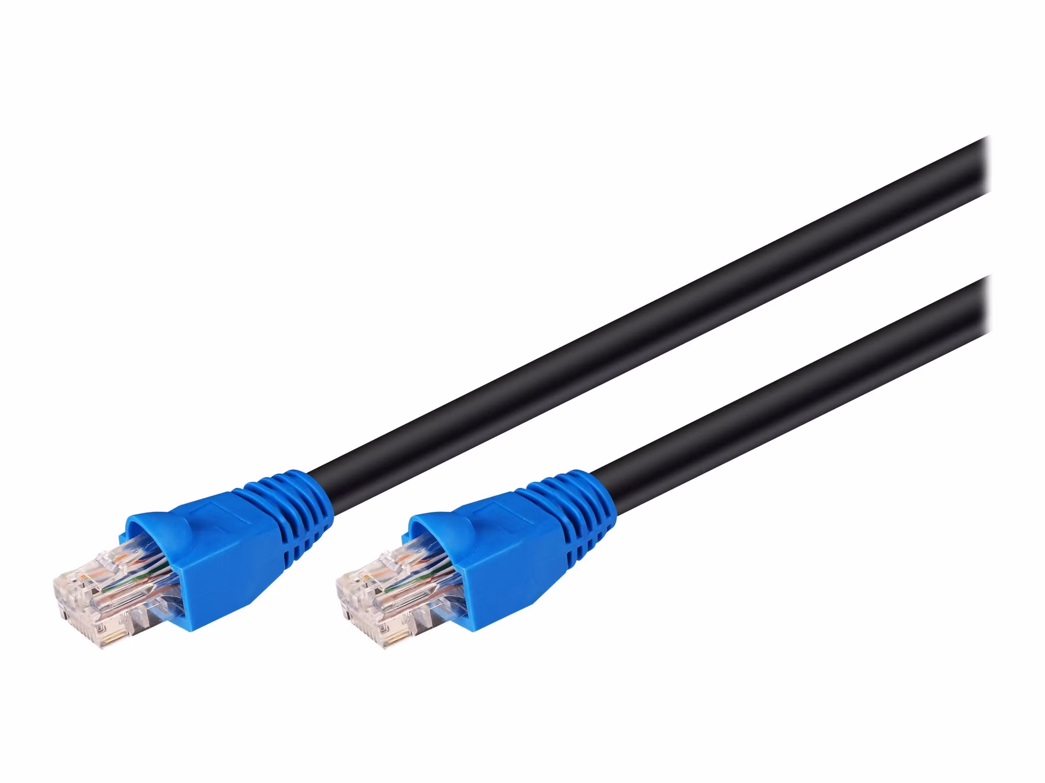 Goobay 94396 RJ45 Cat 6 U/UTP utomhuskabel 60 m Svart