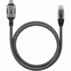 Goobay 70755 USB-C 3.1 till RJ45 nätverksadapterkabel 15 m CAT6 1 Gbit/s Svart och silver