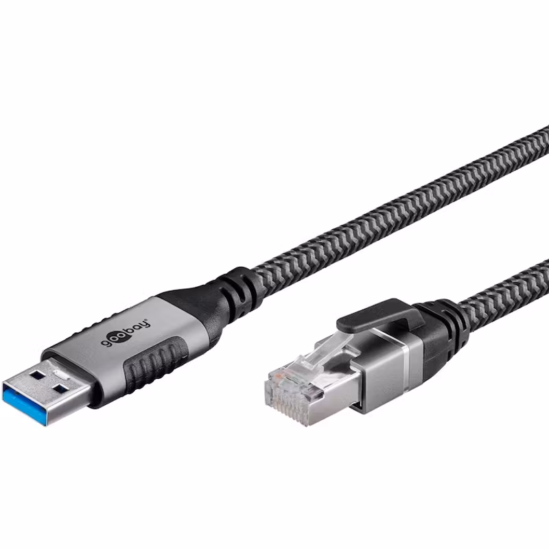 Goobay 66726 Cat 8.1 S/FTP PiMF 10 m Patchkabel Svart