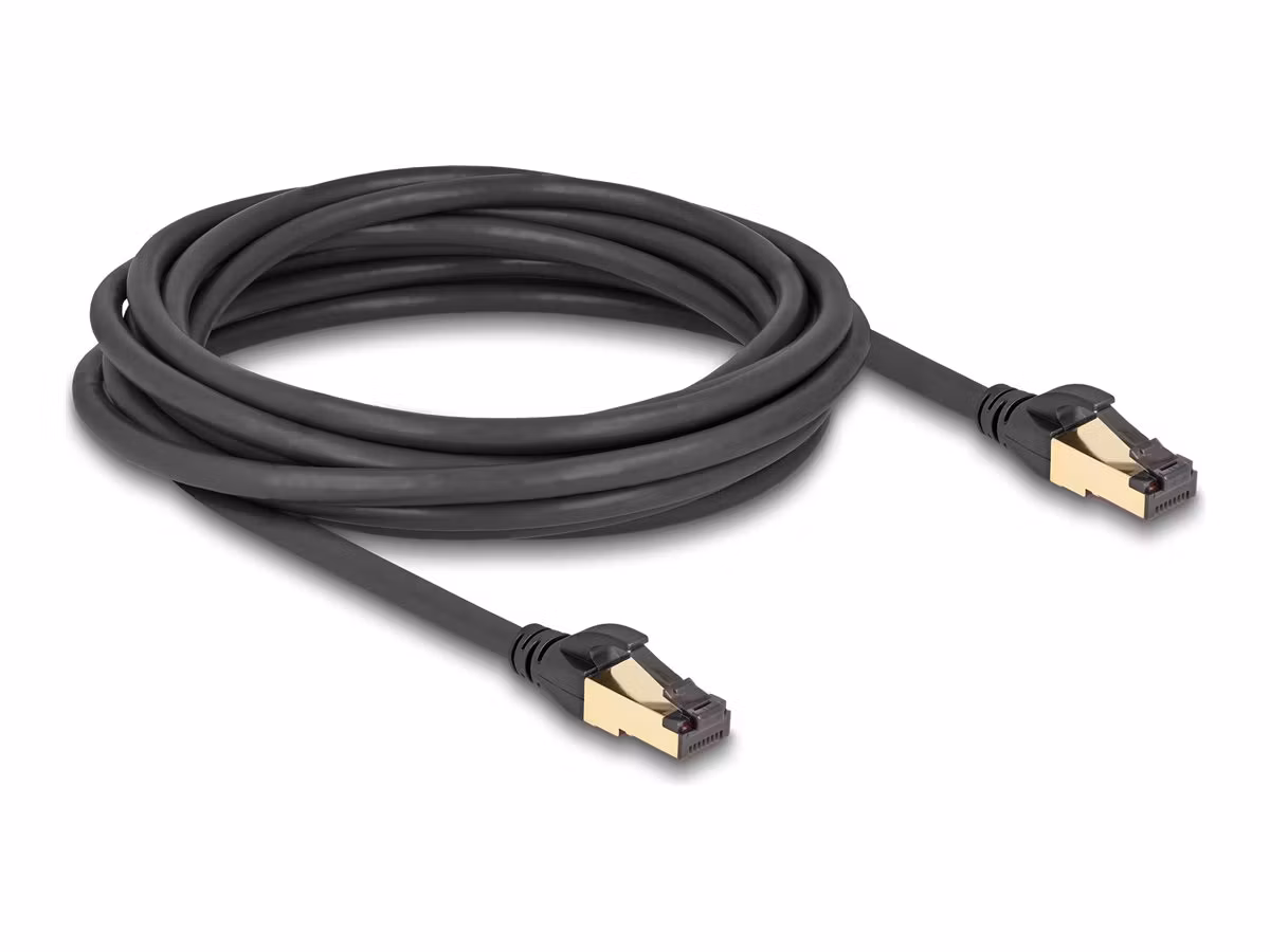 DeLOCK 80251 RJ45 Cat 6A S/FTP Nätverkskabel 5 m Svart
