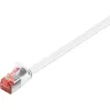 Goobay 95158 RJ45 CAT 6 U/UTP 20 m Platt Nätverkskabel Vit