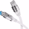 Goobay 74158 USB 3.0 till RJ45 1,5 m CAT 6 Ethernetkabel Vit