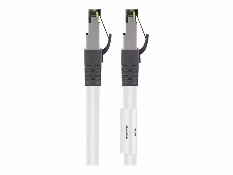 Goobay 55124 CAT 8.1 S/FTP 1 m Nätverkskabel Vit
