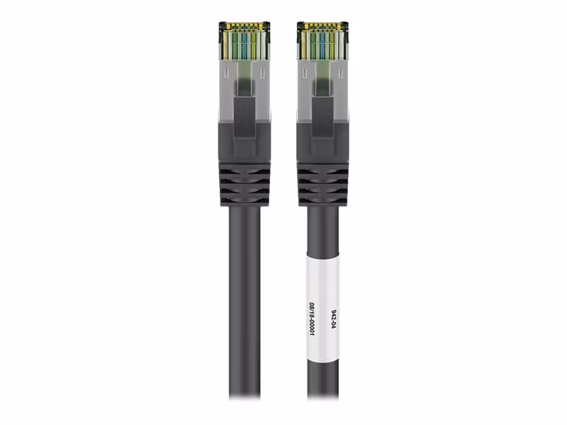Goobay CAT 8.1 S/FTP PiMF Patchkabel 2 m Svart