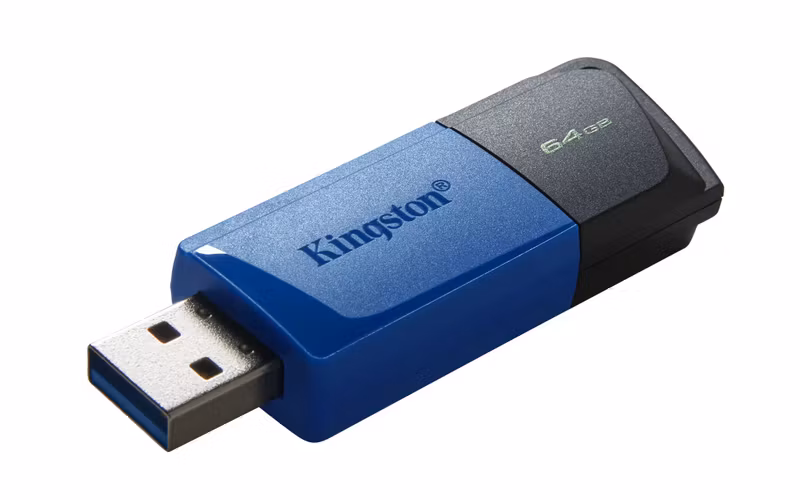 Kingston DataTraveler Exodia M 64 GB USB 3.2 Gen 1 USB-minne Svart Blå