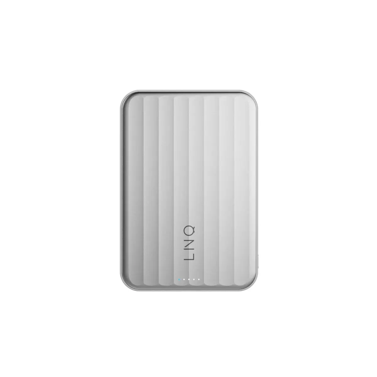 LINQ Semi-solid State Magnetisk Powerbank 5 000 mAh Qi2.2 25 W Silver