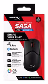 HyperX Pulsefire Saga Pro Trådlös Optisk Gamingmus 6 knappar Svart