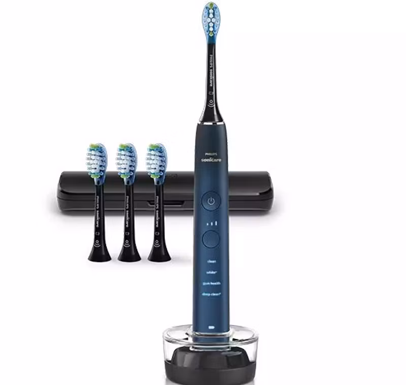 Philips Sonicare DiamondClean 9000 HX9911/89 Eltandborste med 4 borsthuvuden Akvamaringradient