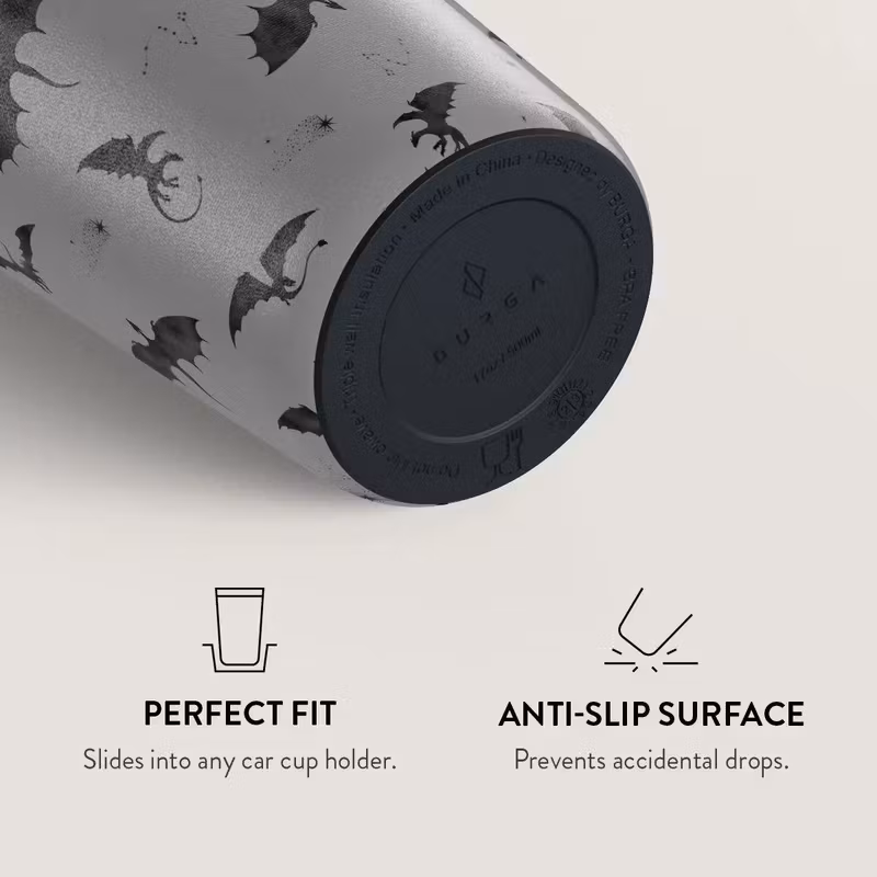 Burga Draco 500 ml Termosmugg med Klaff- och Sugrörslock