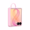 Samsung Galaxy Z Flip8 Silicone Ring Magnet Case silikonskal med ring Pink