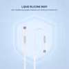 FIXED LIQUID USB-C till Lightning Silikonkabel 1,2 m Vit