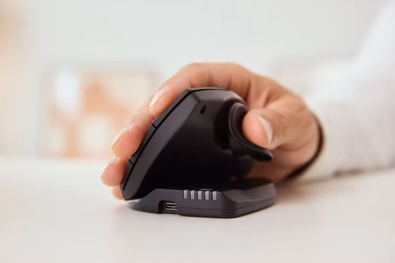 Contour Design Unimouse CDUMBK11001 trådlös ergonomisk mus Svart