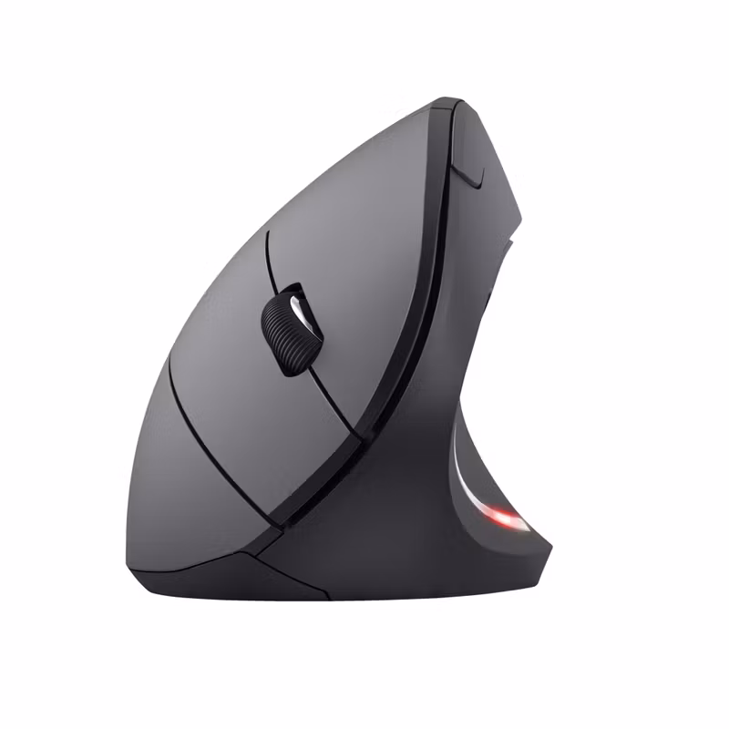 Trust Verto 22879 Ergonomisk Vertikal Trådlös Mus 2,4 GHz Svart