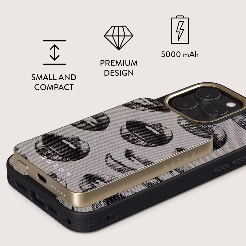 Burga Next Mistake 5 000 mAh MagSafe-powerbank Guld