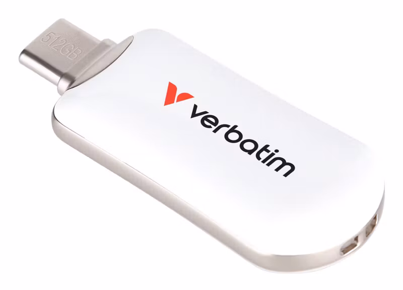 Verbatim Plectra 512 GB USB 3.2 Gen 1 USB-C USB-minne Vit