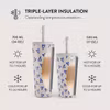 Burga Love Me Right 500 ml Termosmugg med lock och sugrör i rostfritt stål