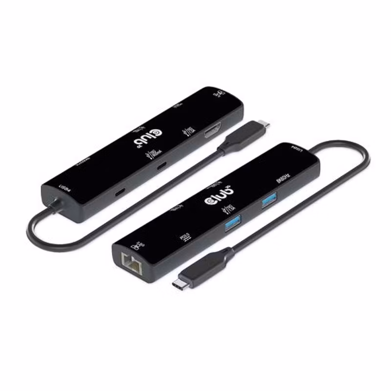 Club 3D CSV-1599 6-i-1 USB4-hubb med HDMI 8K 60 Hz, 2,5 Gbit/s Ethernet och 100 W PD