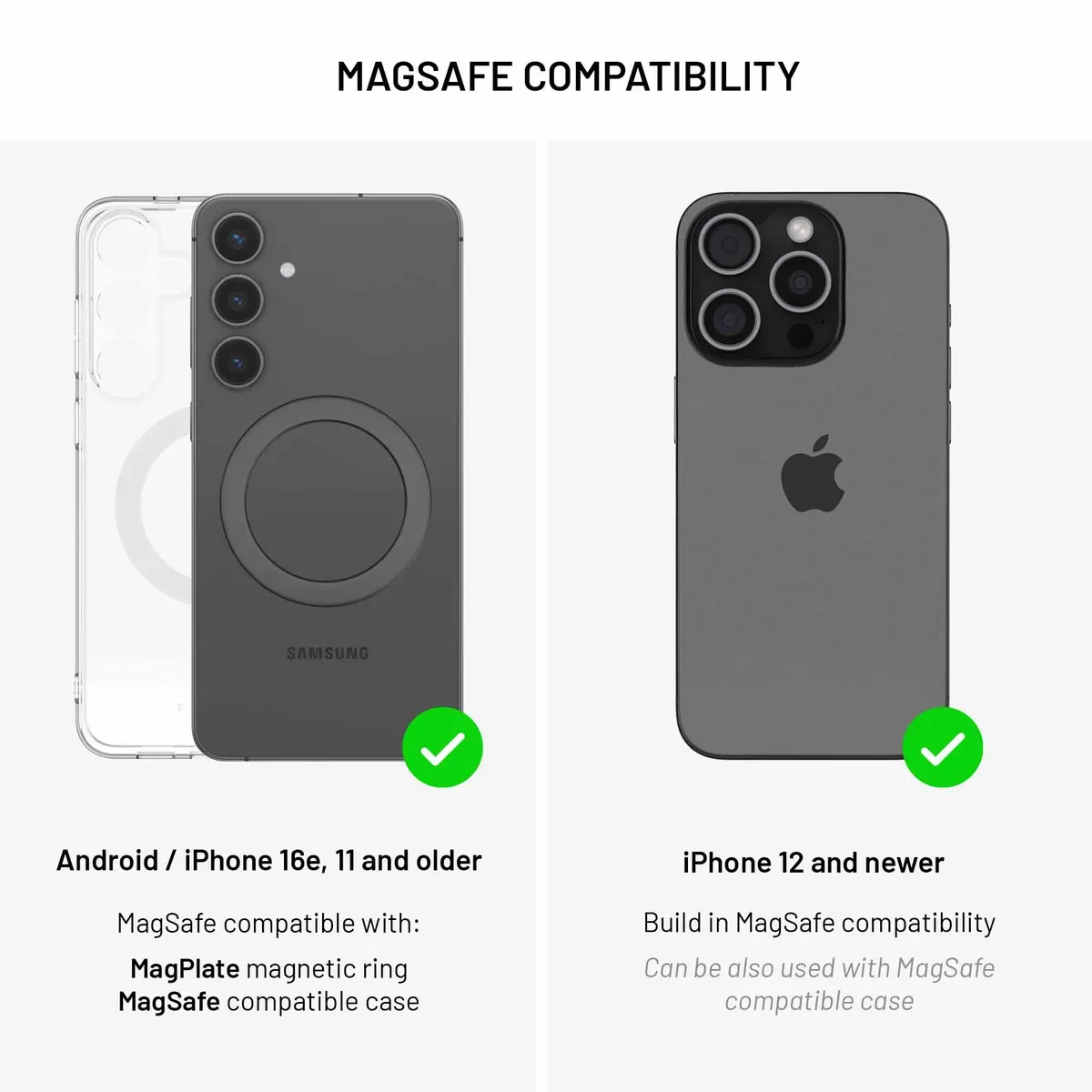 FIXED MagPowerstation Alu 3 FIXMPOS-AL3-GR 25 W Qi2.2 3-i-1 Trådlös laddstation för iPhone och Apple Watch Rymdgrå