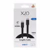 X2O Longlife 100 W USB-C till USB-C-kabel 1 m Svart