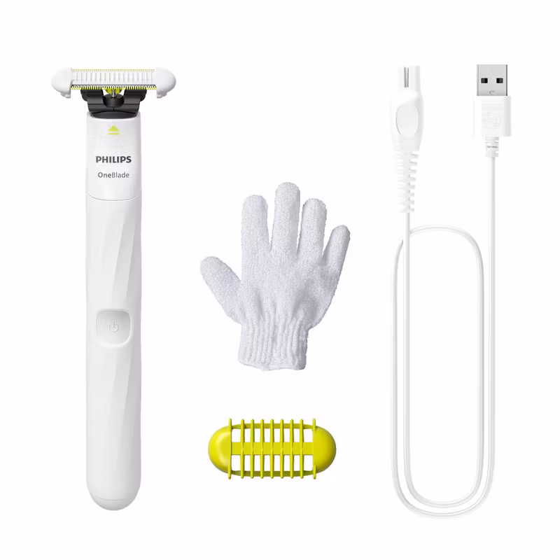 Philips OneBlade Intimate QP1924/24 Trimmer för armhålor och intimområden Arctic White