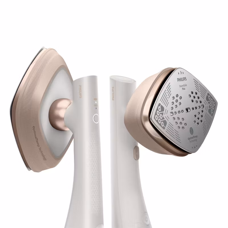 Philips OneTurn GC213/10 2-i-1 Strykjärn och Klädångare Vit/Nougat