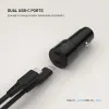 FIXED FIXCC65-CC-BK 65 W 2 × USB-C Billaddare Svart