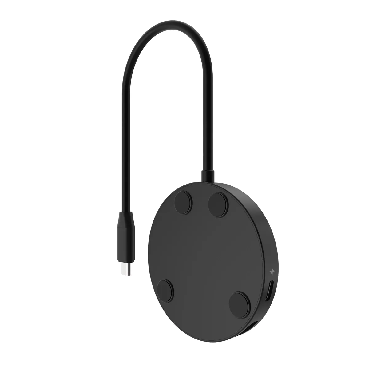 FIXED MagHUB FIXHU-M-BK 7-i-1 USB-C-hubb med 4K HDMI och trådlös MagSafe-laddning Svart
