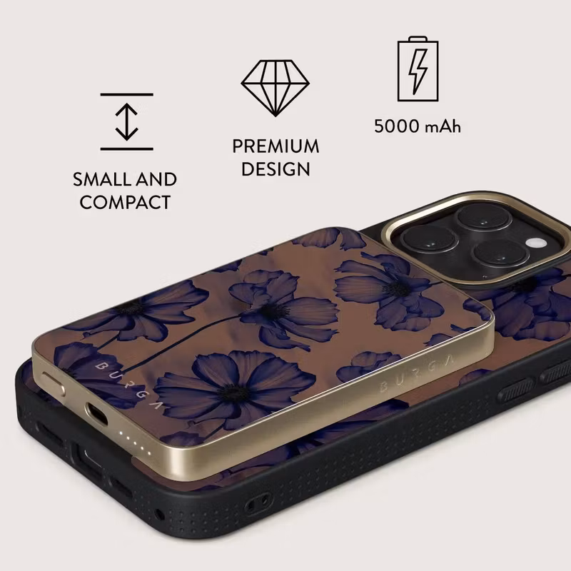 Burga Velvet Night 5 000 mAh MagSafe Powerbank Guld