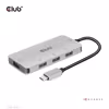 Club 3D CSV-1547 USB-C-hubb 10 Gbps med 4 × USB-A Grå