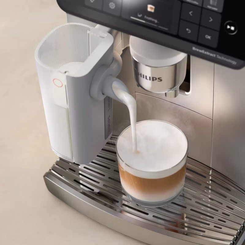 Philips 6000 series EP6551/30 Helautomatisk kaffemaskin 1,9 l Vit/Krom