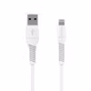 FIXED Liquid Silicone USB-A till Lightning 1,2 m Silikonkabel Vit