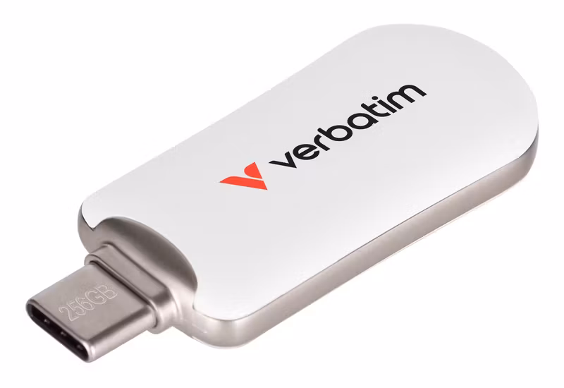 Verbatim Plectra 30230 256 GB USB 3.2 Gen 1 USB-C USB-minne Vit