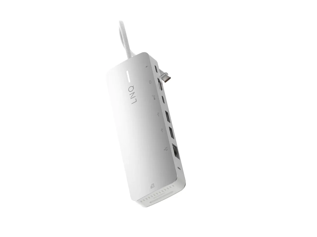 LINQ 9in1 SSD PRO USB-C-hubb 140 W med NVMe M.2-kabinett och 2,5 Gbps Ethernet