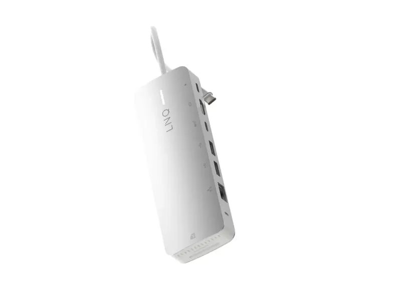 LINQ 9in1 SSD PRO USB-C-hubb 140 W med NVMe M.2-kabinett och 2,5 Gbps Ethernet