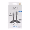X2O Longlife 100 W USB-C till USB-C-kabel 2 m Titangrå