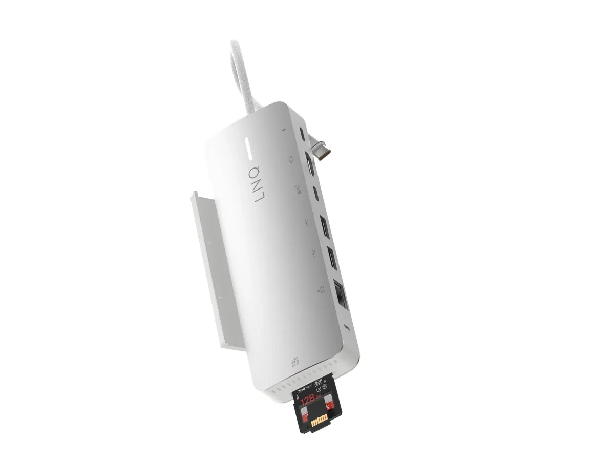 LINQ 9in1 SSD PRO USB-C-hubb 140 W med NVMe M.2-kabinett och 2,5 Gbps Ethernet