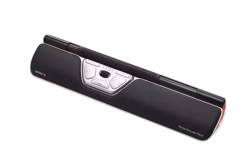 Contour Design RollerMouse Red Kabelansluten Centrerad Mus Svart/Silver